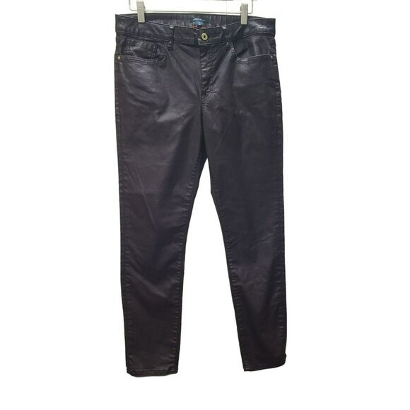 Tommy Hilfiger Greenwich Skinny Jeans, Brown, Waxed Denim, Size 12 Made In India - Picture 1 of 10